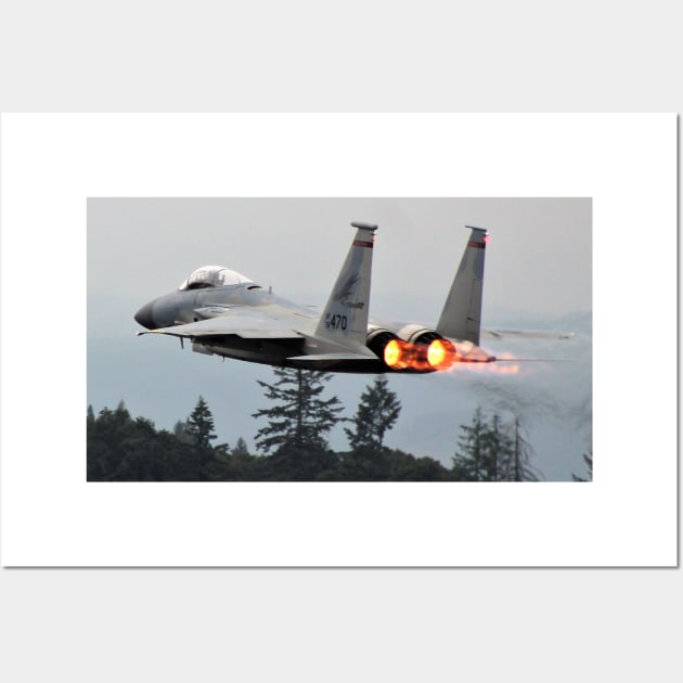 F-15 Eagle in Afterburner Wall Art by acefox1